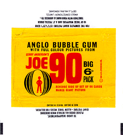 Anglo bubble gum wrapper - yellow version