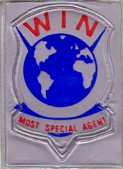 Dinky W.I.N. badge