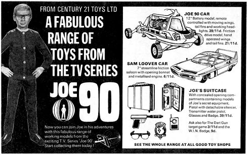 Century 21 Toys advert from Joe 90 Top Secret issue #3