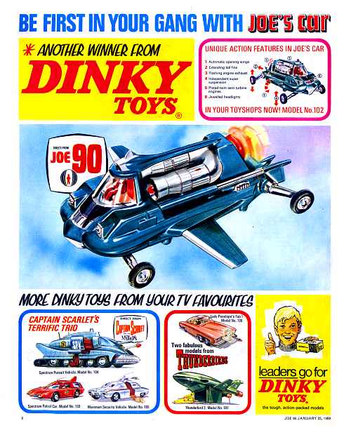 Dinky advertisement for "Joe's Car"