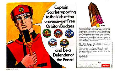Offer for Lyons Maid Orbiton badges