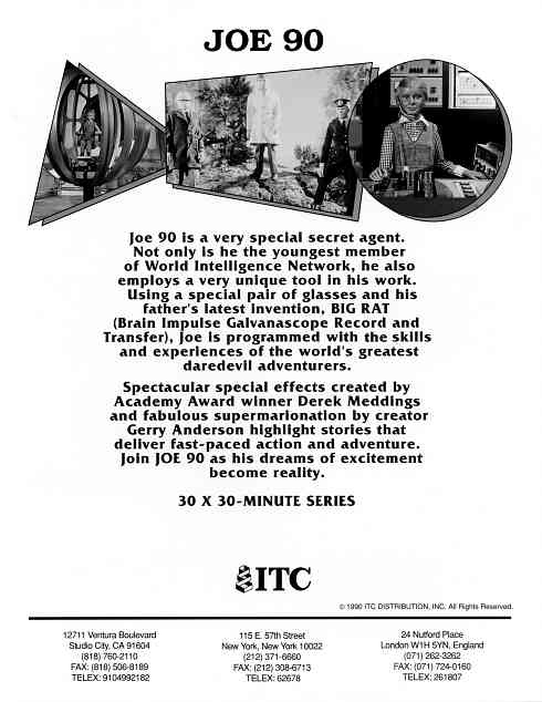 1990 ITC Promotional Sheet back