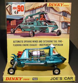 Jumbo Fridge  Magnet : JOE 90   MAC'S FLYING CAR RETRO KIT BOX ART not DINKY 