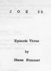 Taken from the front page of an original script for Splashdown